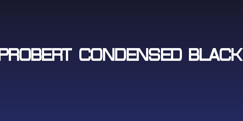 Probert Condensed Black Social Header