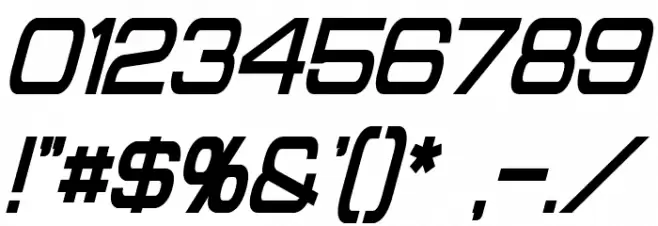 Probert Condensed Bold Italic Font OTHER CHARS