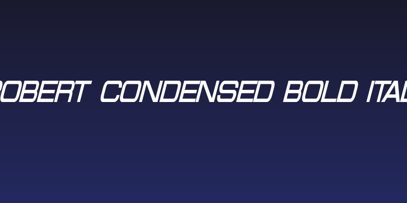 Probert Condensed Bold Italic Social Header