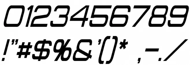 Probert Condensed Italic Font OTHER CHARS