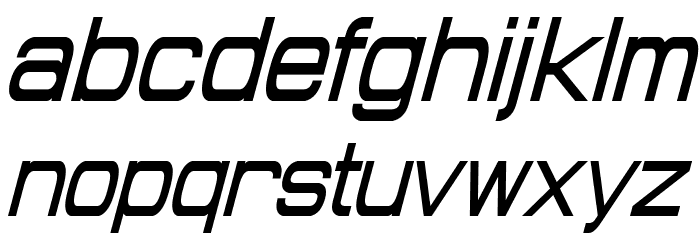 Probert Condensed Italic Font LOWERCASE