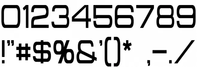 Probert Condensed Font OTHER CHARS