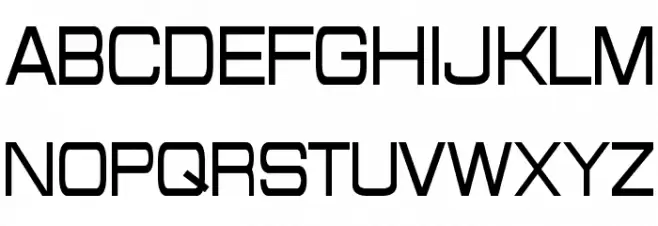 Probert Condensed Schriftart Groß