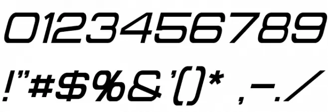 Probert Italic Font OTHER CHARS