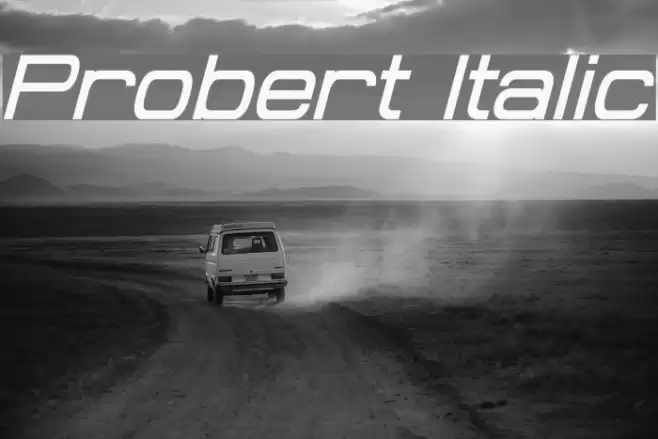 Probert Italic Font examples