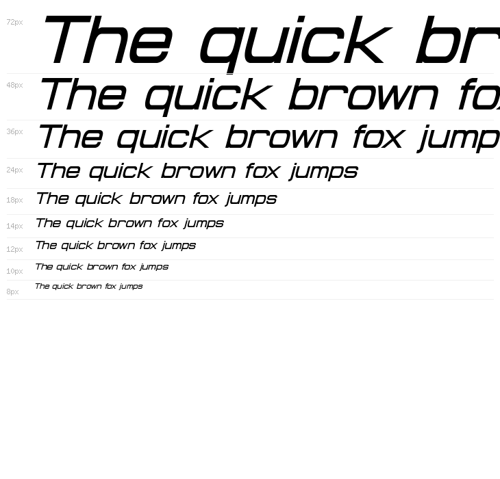 Probert Italic Waterfall