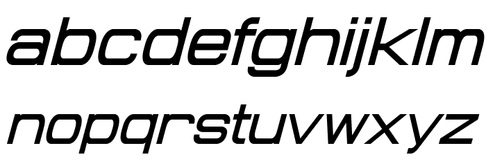 Probert Italic Font LOWERCASE