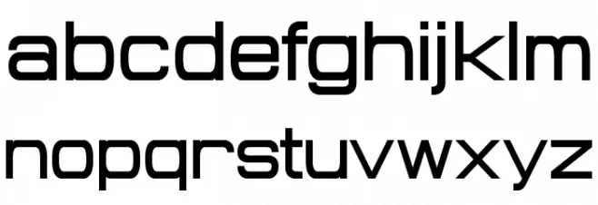 Probert Schriftart Kleinbuchstaben