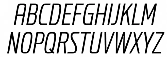 Probeta Light Italic Шрифта ВЕРХНИЙ