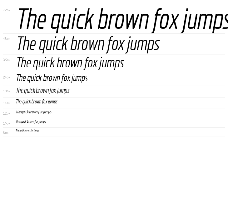 Probeta Light Italic Waterfall