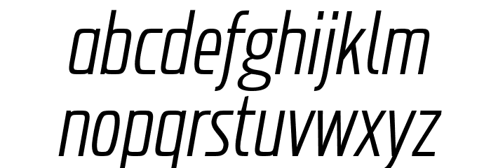 Probeta Light Italic Font LOWERCASE