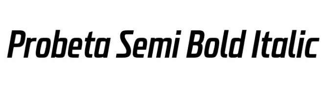 Probeta Semi Bold Italic  baixar fontes gratis
