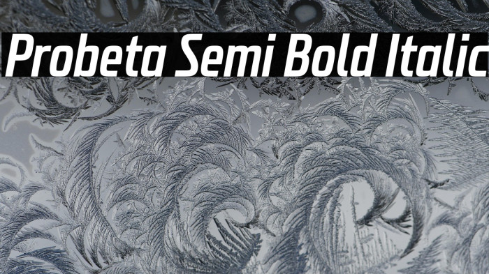 Probeta Semi Bold Italic Example 3