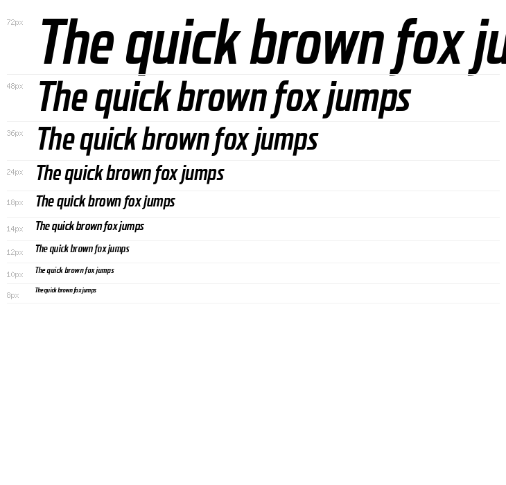 Probeta Semi Bold Italic Waterfall