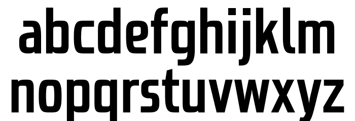 Probeta Semi Bold Font LOWERCASE