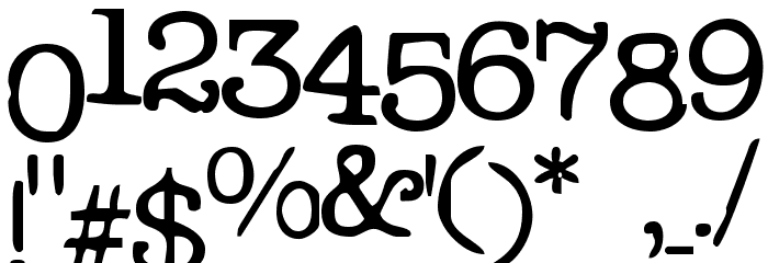 Problem Secretary Font OTHER CHARS