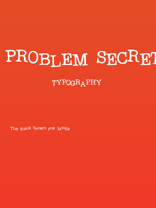 Problem Secretary Poster