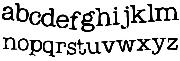 Problem Secretary Font LOWERCASE