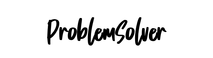 Problem Solver  Скачать бесплатные шрифты