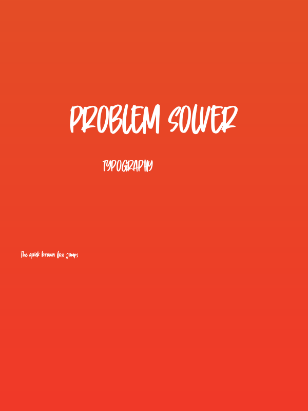 Problem Solver Poster