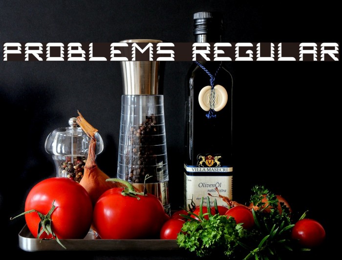 Problems 2 Regular Font examples