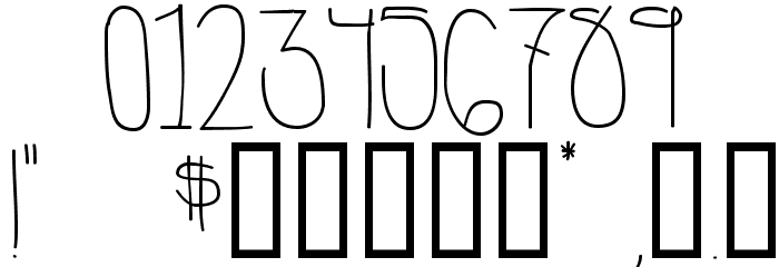 Problems-Regular Font OTHER CHARS