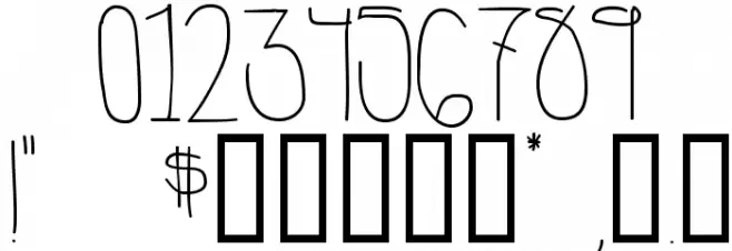 Problems-Regular Font OTHER CHARS