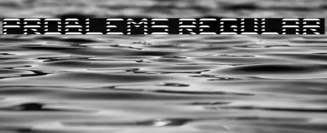 Problems Regular Font examples