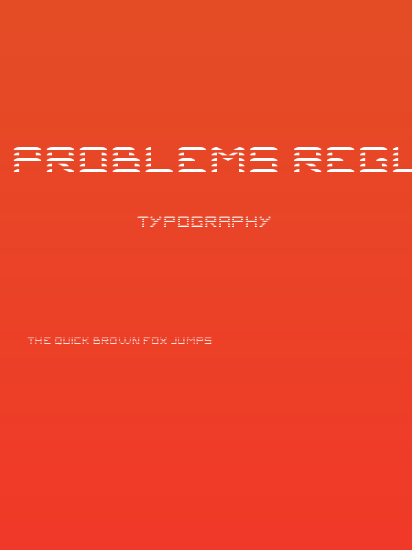 Problems Regular Poster
