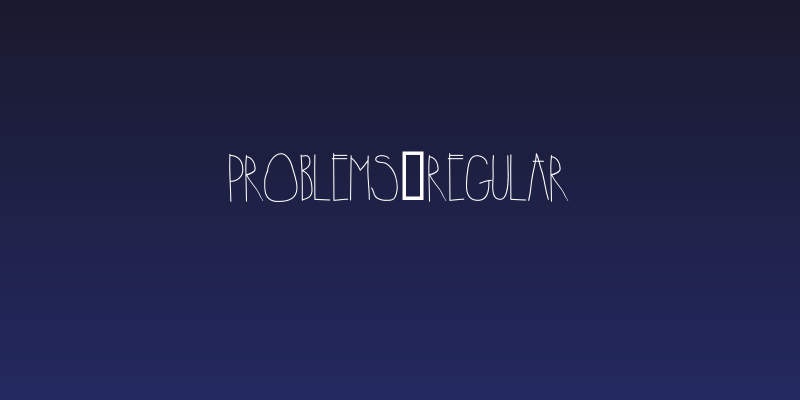 Problems-Regular Social Header