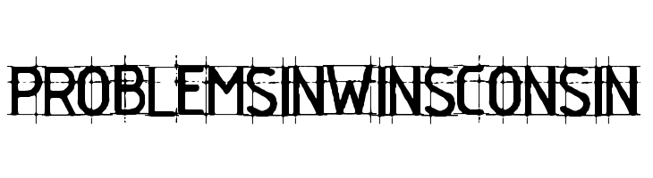 Problems in Winsconsin  免费字体下载