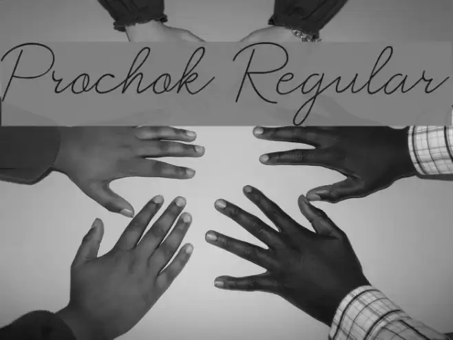 Prochok Regular Font examples