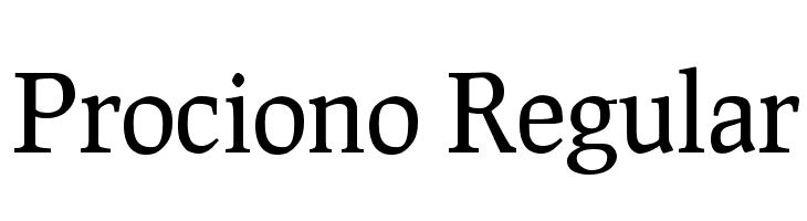 Prociono Regular Font