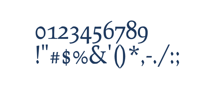 Prociono Regular2 Other Characters