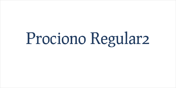 Prociono Regular2 Logo