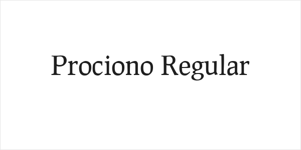 Prociono Regular Logo