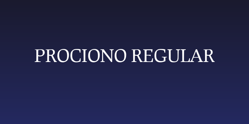 Prociono Regular Social Header