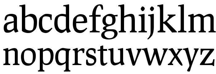 Prociono Regular Font Litere mici