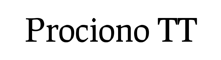 Prociono TT Font