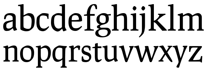 Prociono TT Font LOWERCASE