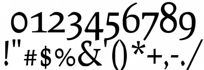 Prociono Font OTHER CHARS