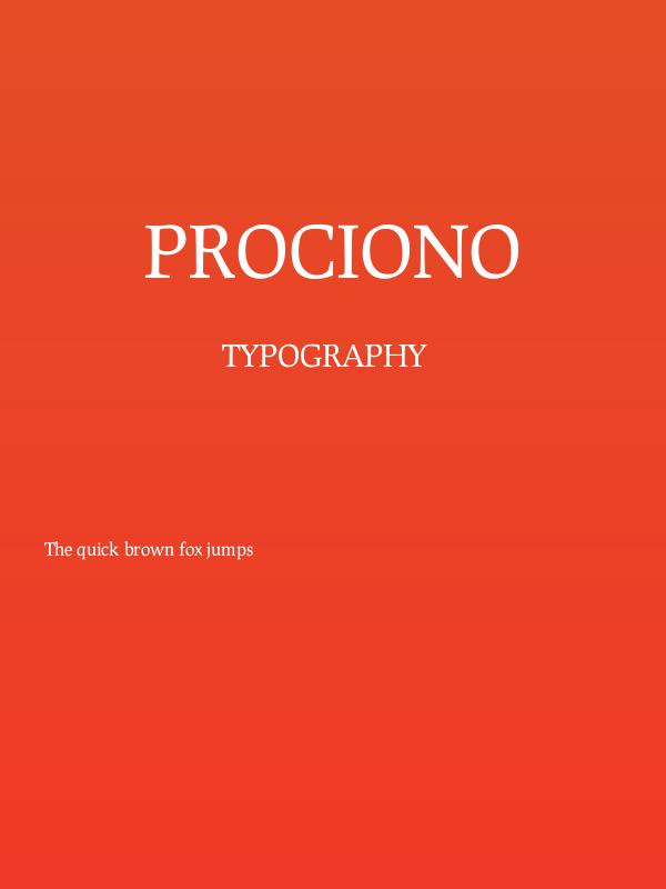 Prociono Poster