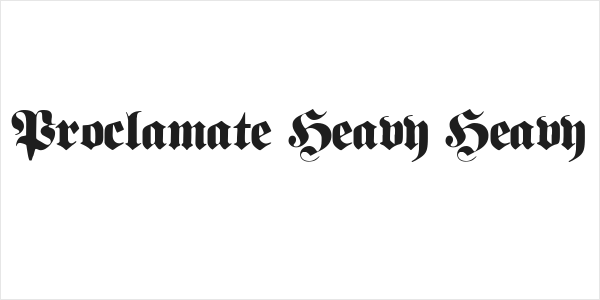 Proclamate Heavy Heavy Logo