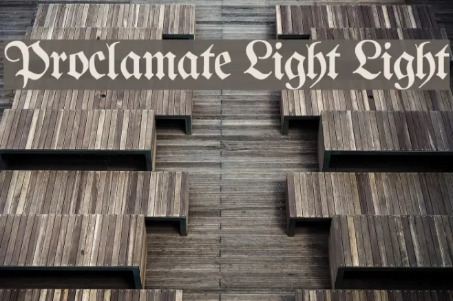 Proclamate Light Light Example 3