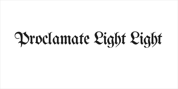 Proclamate Light Light Logo