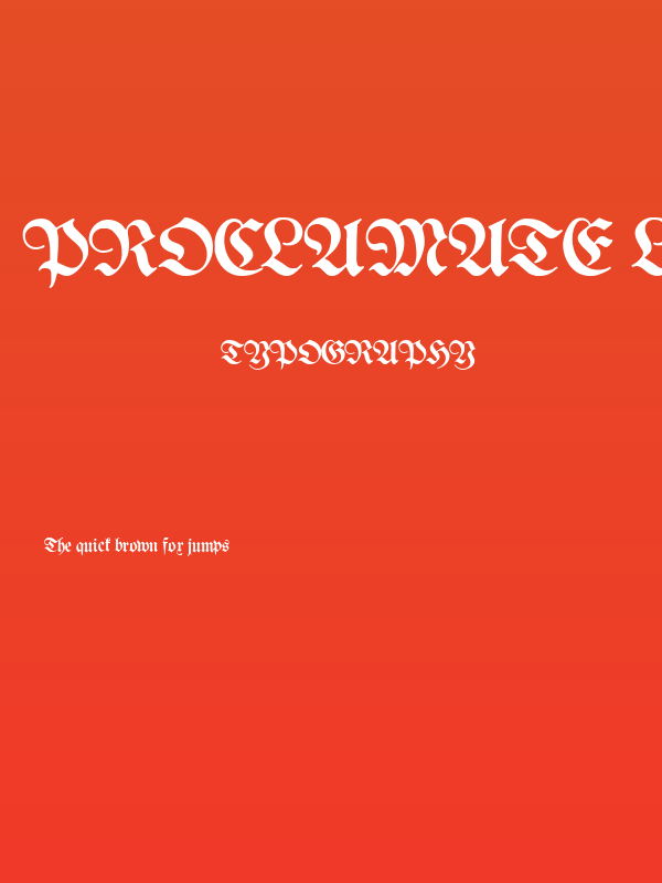 Proclamate Light Light Poster