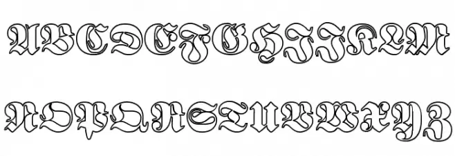 Proclamate Outline Heavy Polices MAJUSCULES