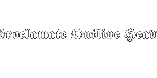Proclamate Outline Heavy Logo