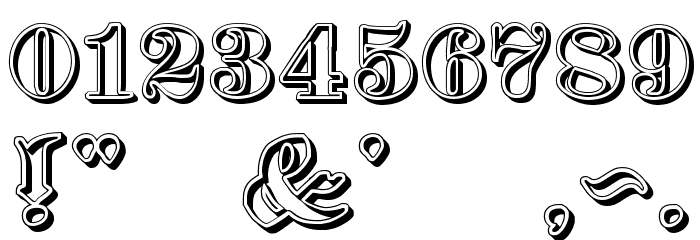 Proclamate Ribbon Heavy Font OTHER CHARS