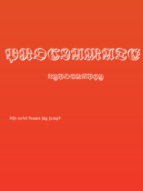 Proclamate Ribbon Heavy Poster